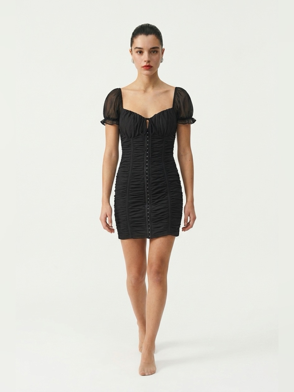 Privy - Privately Privileged ruched hook and eye dress